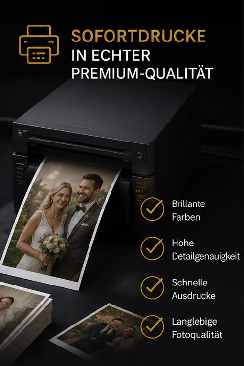 premium Sofortdruck - Fotobox zum mieten in Oberösterreich